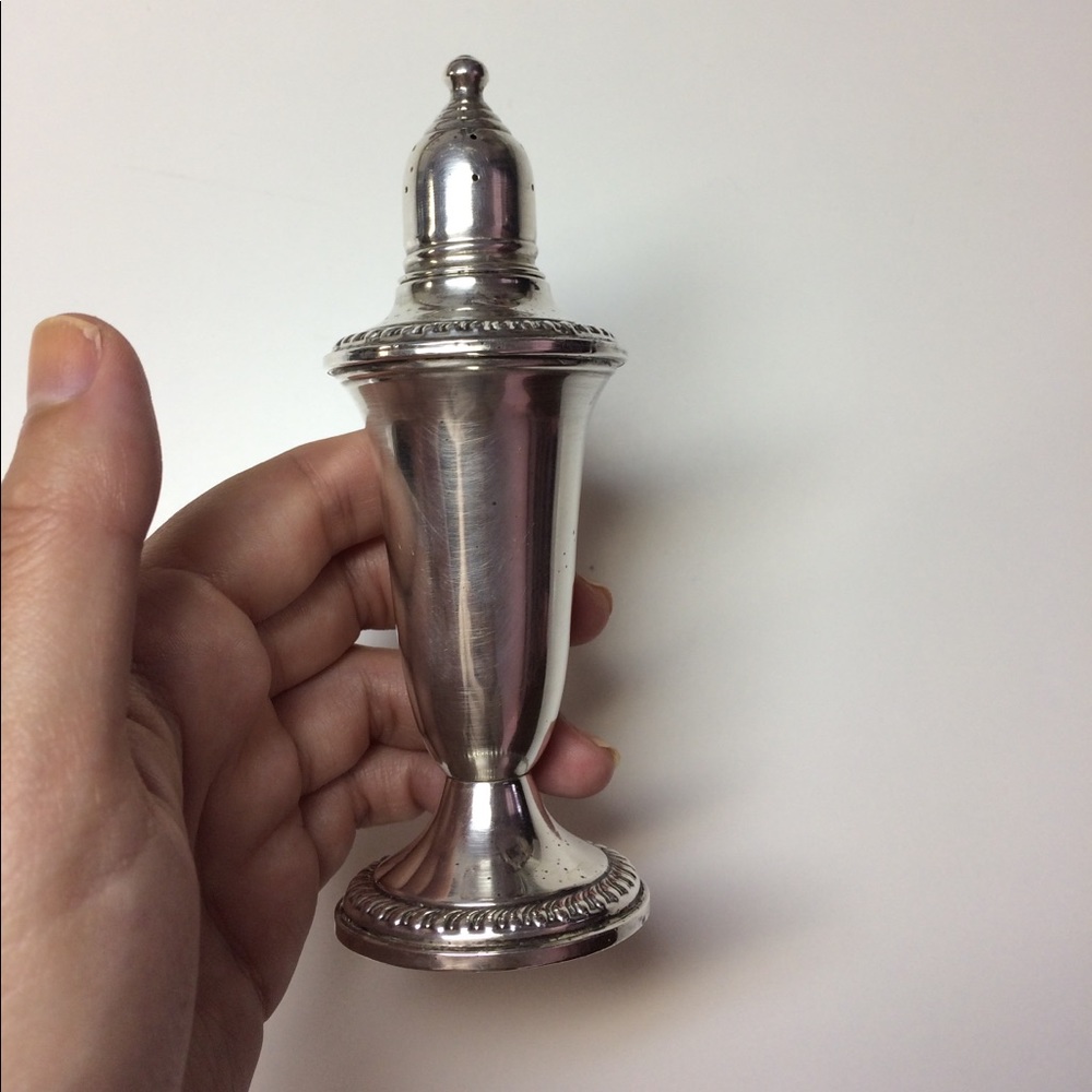 Vintage Poole Sterling SILVER Salt Shaker Empire